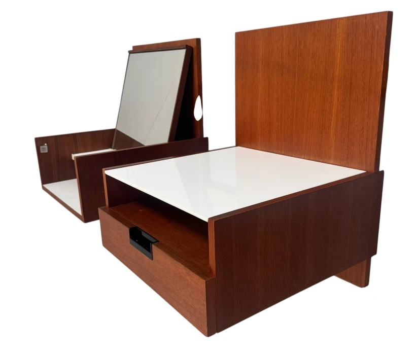 Two EU/NU-11 Japanese Series Wall Cabinets by Cees Braakman for Pastoe, 1958